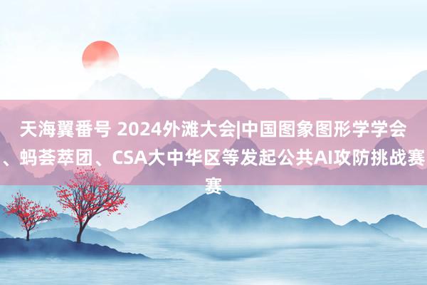 天海翼番号 2024外滩大会|中国图象图形学学会、蚂荟萃团、CSA大中华区等发起公共AI攻防挑战赛