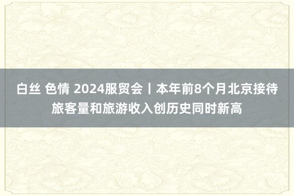 白丝 色情 2024服贸会丨本年前8个月北京接待旅客量和旅游收入创历史同时新高