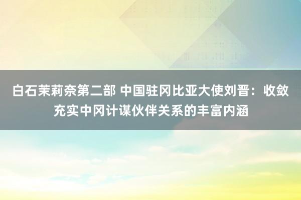 白石茉莉奈第二部 中国驻冈比亚大使刘晋：收敛充实中冈计谋伙伴关系的丰富内涵