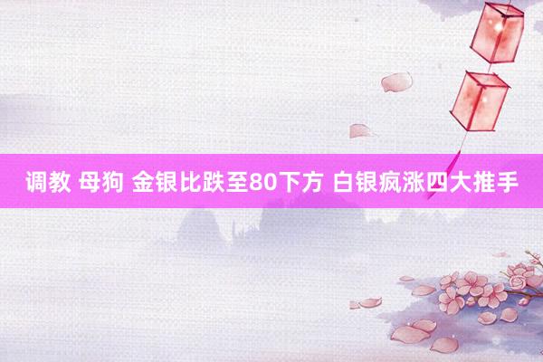 调教 母狗 金银比跌至80下方 白银疯涨四大推手