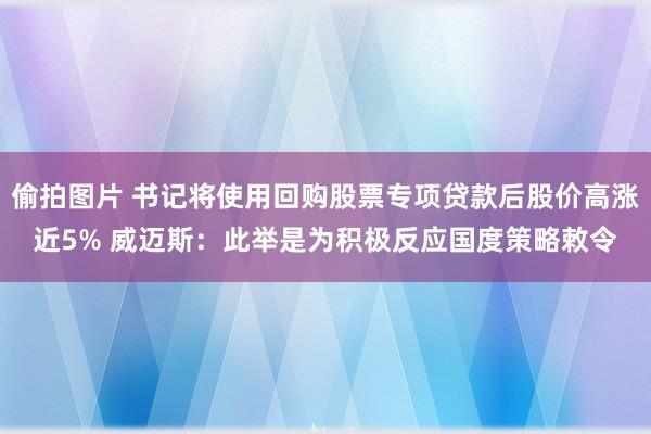 偷拍图片 书记将使用回购股票专项贷款后股价高涨近5% 威迈斯：此举是为积极反应国度策略敕令