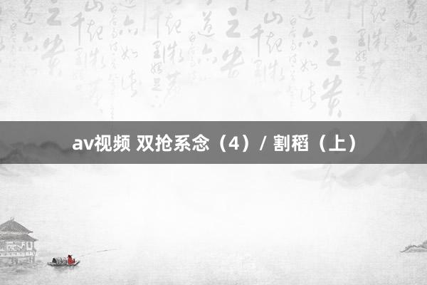 av视频 双抢系念（4）/ 割稻（上）