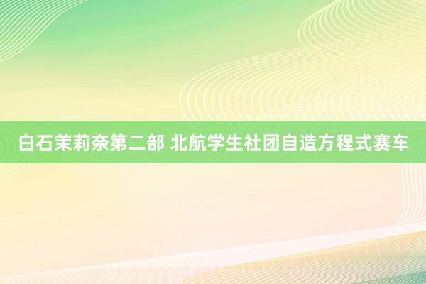 白石茉莉奈第二部 北航学生社团自造方程式赛车