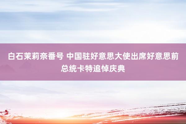 白石茉莉奈番号 中国驻好意思大使出席好意思前总统卡特追悼庆典