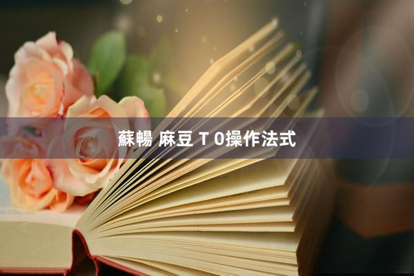 蘇暢 麻豆 T 0操作法式