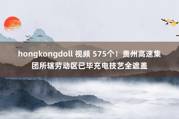 hongkongdoll 视频 575个！贵州高速集团所辖劳动区已毕充电技艺全遮盖